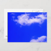 Blauer Himmel und weiße Wolken Postkarte (Vorne/Hinten)