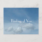 Blauer Himmel und weiße Wolken Postkarte. Postkarte (Vorderseite)