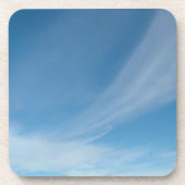 Blauer Himmel und weiße Wolken Untersetzer (Vorderseite)