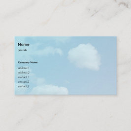 Blauer Himmel und weiße Wolken Visitenkarte