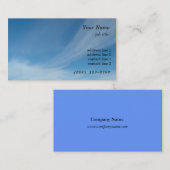 Blauer Himmel und weiße Wolken Visitenkarte (Vorne/Hinten)