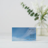 Blauer Himmel und weiße Wolken Visitenkarte (Stehend Vorderseite)