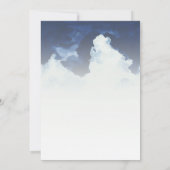 Blauer Himmel und Wolken - Einladung zur Hochzeit (Rückseite)