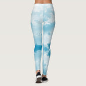Blauer Himmel und Wolken Leggings (Rückseite)