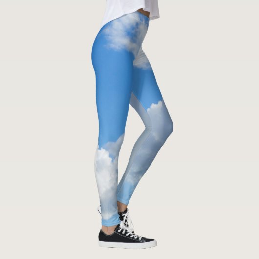 Blauer Himmel und Wolken Leggings (Rechts)