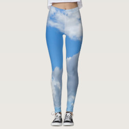Blauer Himmel und Wolken Leggings