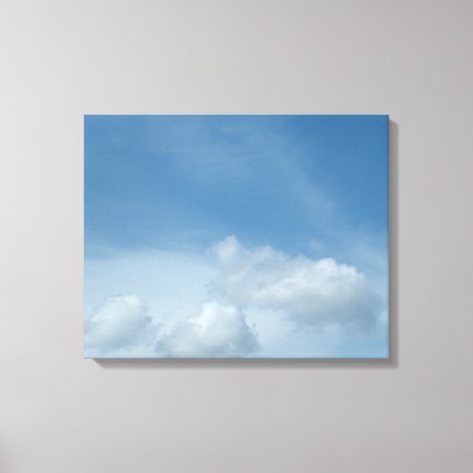 Blauer Himmel und Wolken Leinwanddruck (Vorderseite)