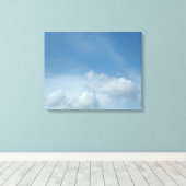 Blauer Himmel und Wolken Leinwanddruck (Insitu (Holzboden))
