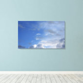 Blauer Himmel und Wolken Leinwanddruck (Insitu (Holzboden))