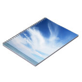Blauer Himmel und Wolken Notizblock (Linke Seite)