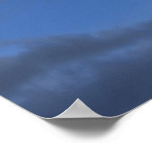 Blauer Himmel und Wolken Poster (Ecke)