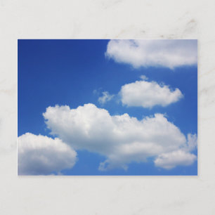 Blauer Himmel und Wolken Postkarte