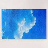 Blauer Himmel und Wolken Puzzle (Horizontal)