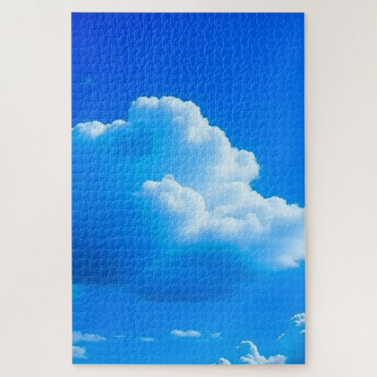 Blauer Himmel und Wolken Puzzle (Vertikal)