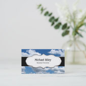 Blauer Himmel und Wolken Visitenkarten Visitenkarte (Stehend Vorderseite)