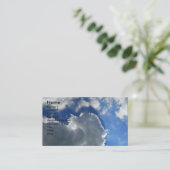 Blauer Himmel Visitenkarte (Stehend Vorderseite)