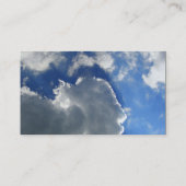 Blauer Himmel Visitenkarte (Rückseite)