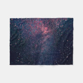 Blauer Himmel voller Sterne Fleecedecke (Vorderseite (Horizontal))