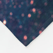 Blauer Himmel voller Sterne Fleecedecke (Ecke)