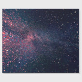 Blauer Himmel voller Sterne Geschenkpapier (Flach)