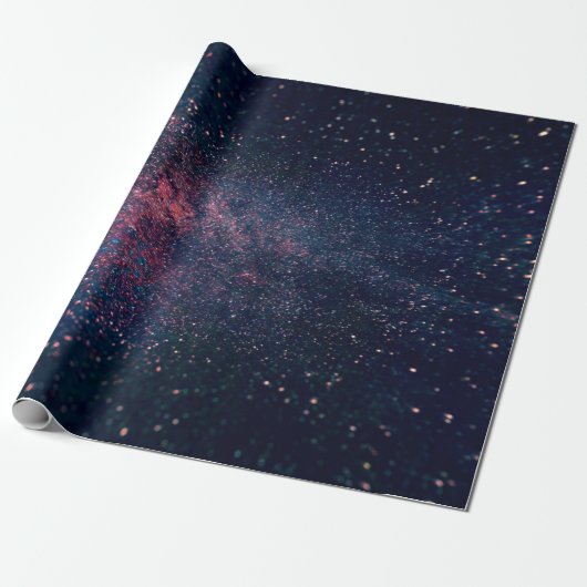 Blauer Himmel voller Sterne Geschenkpapier (Ungerollt)