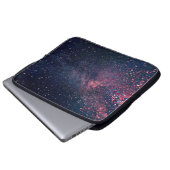 Blauer Himmel voller Sterne Laptopschutzhülle (Vorne Knopf)