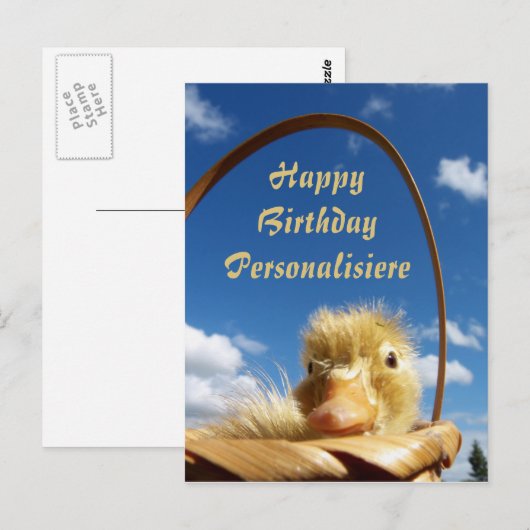 Blauer Himmel, Vorlage Postkarte (Vorne/Hinten)