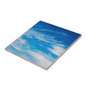 Blauer Himmel-Weiß bewölkt himmlischen Fliese (Seite)