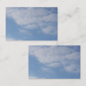 Blauer Himmel-Weiß des Kunst-Logo-2019 bewölkt Visitenkarte (Vorne/Hinten)