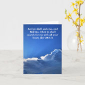 BLAUER HIMMEL-WEISSE WOLKEN ", die AN SIE" Jer Karte (Gelbe Blume)