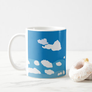 Blauer Himmel Wolke Kaffeetasse
