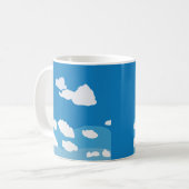 Blauer Himmel Wolke Kaffeetasse (Vorderseite Links)