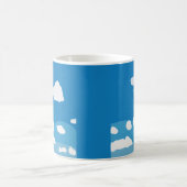 Blauer Himmel Wolke Kaffeetasse (Mittel)