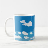 Blauer Himmel Wolke Kaffeetasse (Links)
