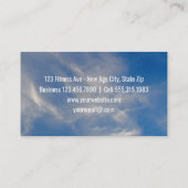 Blauer Himmel-Wolken des Yoga-Lehrer-Zen-| Visitenkarte (Rückseite)