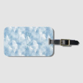 Blauer Himmel Wolken Gepäckanhänger (Vorderseite (Horizontal))