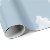 Blauer Himmel Wolken Geschenkpapier (Rolleneckpunkt)