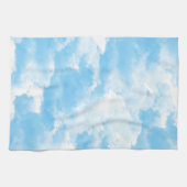 Blauer Himmel Wolken Geschirrtuch (Horizontal)