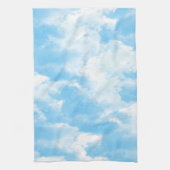 Blauer Himmel Wolken Geschirrtuch (Vertikal)