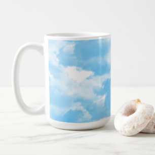 Blauer Himmel Wolken Kaffeetasse