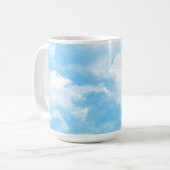 Blauer Himmel Wolken Kaffeetasse (Vorderseite Links)