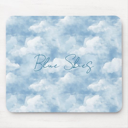 Blauer Himmel Wolken Mousepad (Vorne)