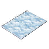 Blauer Himmel Wolken   Notizblock (Linke Seite)