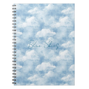 Blauer Himmel Wolken Notizblock