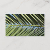 Blauer Himmel, Wolken, Palmwedel Visitenkarte (Rückseite)