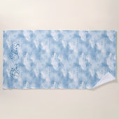 Blauer Himmel Wolken   Strandtuch (Vorderseite)