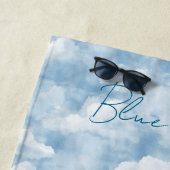 Blauer Himmel Wolken   Strandtuch (Beispiel)
