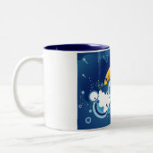Blauer Himmel Zweifarbige Tasse (Links)