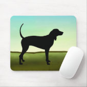 Blauer HimmelCoonhound Mousepad (Mit Mouse)