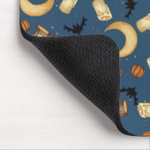Blauer Himmels-Halloween-Hexen-Mond-Mauspad Mousepad (Ecke)